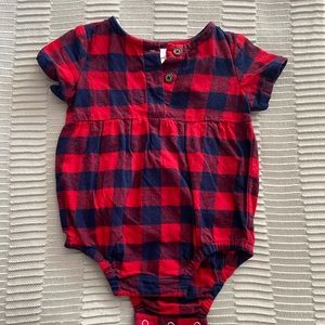 Flannel onesie